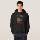 Vintager Vater Logger Legend Retro Hoodie (Vorne ganz)