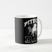 Vintager Vater Pitbull Vater Liebhaber Pitbull Kaffeetasse (VorderseiteRechts)