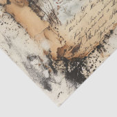 Vintager Vater Rustikale Kunst Entdeckungsreise Seidenpapier (Detail)