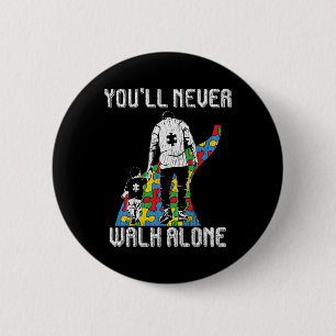 Vintager Vater Sohn Autistische Kinder Autismus Aw Button