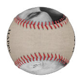 Vintager Vater Tag 2 Foto Baseball (Rückseite)