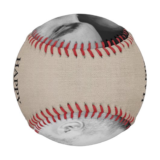 Vintager Vater Tag 2 Foto Baseball (Rückseite)