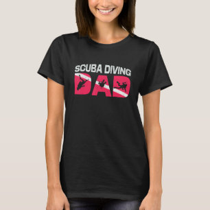 Vintager Vater Tauchen Aparel Scuba Diving Vater V T-Shirt