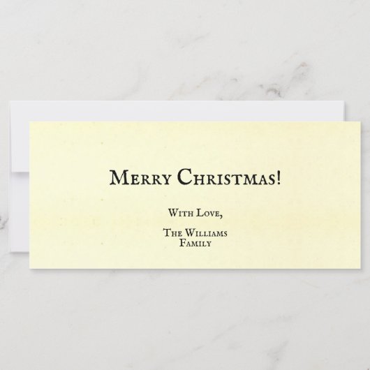 Vintager Vater Weihnachten Gebet mit Kindern (Rückseite)