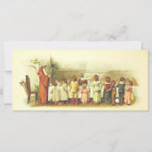 Vintager Vater Weihnachten Gebet mit Kindern (Vorderseite)