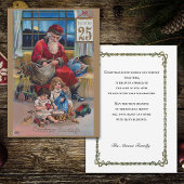 Vintager Vater Weihnachten mit Kindern