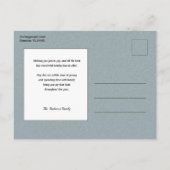 Vintager Vater Weihnachten mit Kindern Postkarte (Rückseite)