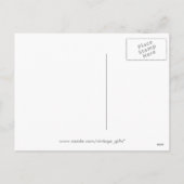 Vintager Vater Weihnachten Postkarte (Rückseite)