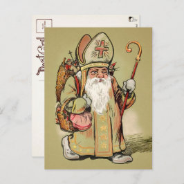Vintager Vater Weihnachten Postkarte