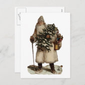 Vintager Vater Weihnachten Postkarte (Vorne/Hinten)