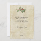 Vintager Vater Weihnachten und Musik Ephemera (Rückseite)