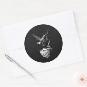 Vintager Vaterschaftsticker Runder Aufkleber (Umschlag)