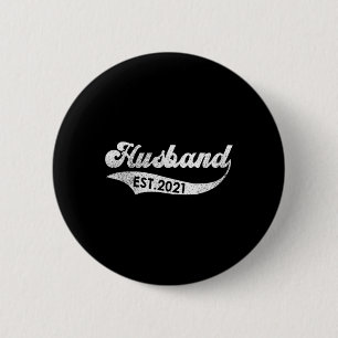 Vintager Vatertag für Ehemann Est. Button