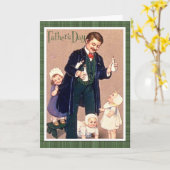 Vintager Vatertag Karte (Gelbe Blume)