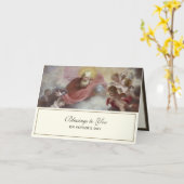 Vintager Vatertag Katholische Religiöse Karte (Gelbe Blume)