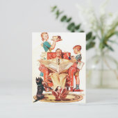 Vintager Vatertag Postkarte (Stehend Vorderseite)