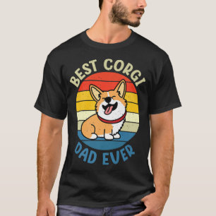 Vintager Vatertag Präsentiert Hemd Bester Corgi Hu T-Shirt