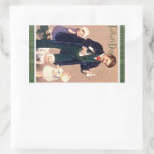 Vintager Vatertag Rechteckiger Aufkleber (Tasche)