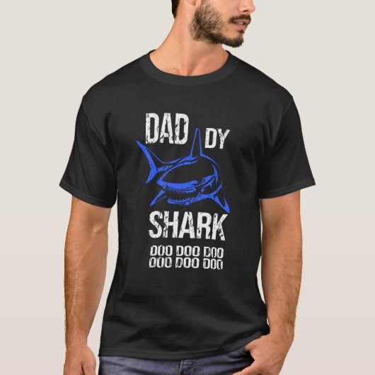 Vintager Vati-großer HaifischDOO DOO T-Shirt (Vorderseite)