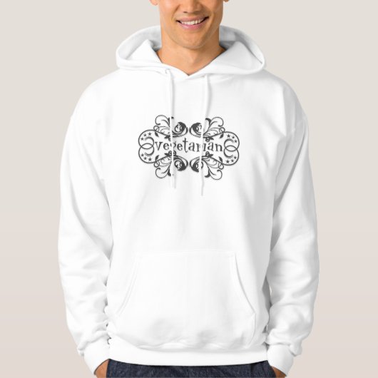 Vintager Vegetarier Hoodie (Vorderseite)