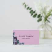 Vintager Veranstaltungsplaner Visitenkarte (Stehend Vorderseite)