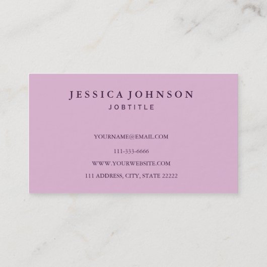 Vintager Veranstaltungsplaner Visitenkarte (Rückseite)