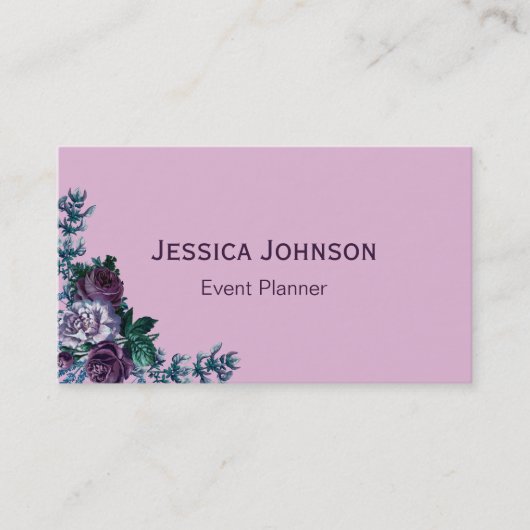 Vintager Veranstaltungsplaner Visitenkarte (Vorderseite)