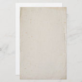 Vintager verblasster Papierstau Briefpapier (Vorne/Hinten)
