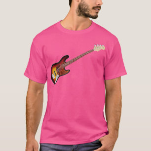 Vintager verblasster Tabak Sunburst Electric JBass T-Shirt