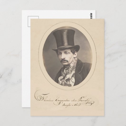 Vintager Verbrecherdieb und Burglar-Tasse Postkarte (Vorne/Hinten)