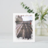 Vintager Verkehr - divergierende Gleise Postkarte (Stehend Vorderseite)