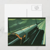 Vintager Verkehr, Hochgeschwindigkeitszug Postkarte (Vorne/Hinten)