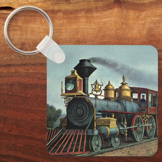 Vintager Verkehr, Kohlezuglokomotive Schlüsselanhänger (Vorderseite)