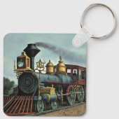 Vintager Verkehr, Kohlezuglokomotive Schlüsselanhänger (Rückseite)