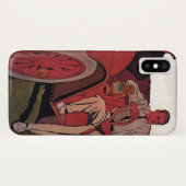 Vintager Verkehr Männer Antike Cabrio Case-Mate iPhone Hülle (Rückseite (Horizontal))