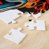 Vintager verrückter Clown Puzzle (Seite)