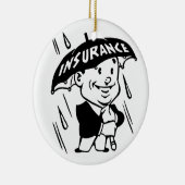 Vintager Versicherungs-Typ Keramik Ornament (Rechts)