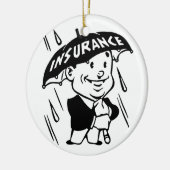 Vintager Versicherungs-Typ Keramik Ornament (Links)