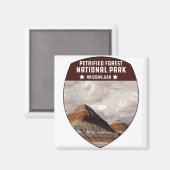 Vintager versteinerter Wald Nationalpark Arizona Magnet (Vorderseite/Rückseite)