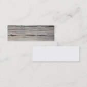 Vintager verwitterter hölzerner Hintergrund - Mini Visitenkarte (Vorne/Hinten)