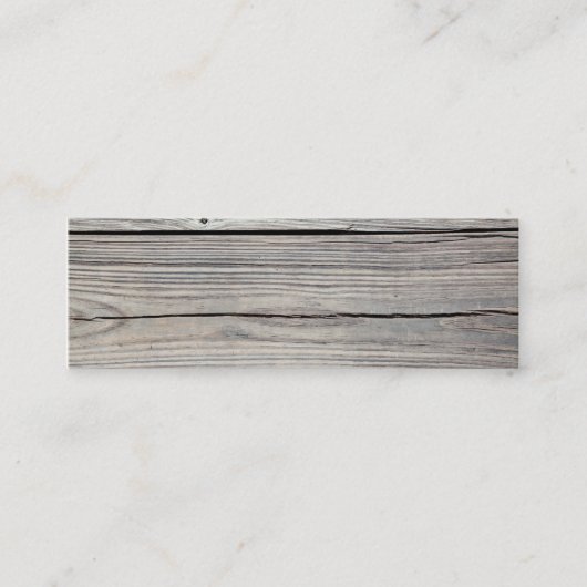 Vintager verwitterter hölzerner Hintergrund - Mini Visitenkarte (Vorderseite)