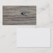Vintager verwitterter hölzerner Hintergrund - Visitenkarte (Vorne/Hinten)