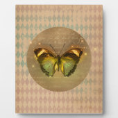 Vintager verzauberter Schmetterling Fotoplatte (Vorderseite)
