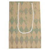 Vintager verzauberter Schmetterling Mittlere Geschenktüte (Rückseite)