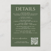 Vintager verzauberter Wald Begleitkarte (Vorderseite)