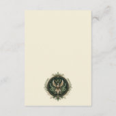 Vintager verzauberter Wald Begleitkarte (Rückseite)