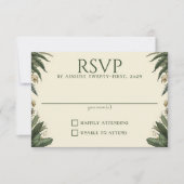 Vintager verzauberter Wald RSVP Karte (Vorderseite)