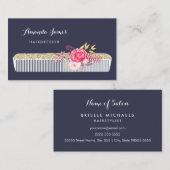 Vintager, Verzierter Frisiertisch mit rosafarbenem Visitenkarte (Vorne/Hinten)