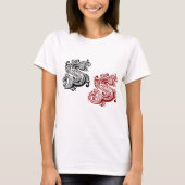 Vintager Verzierter Letter-S-Monogramm T-Shirt (Vorderseite)