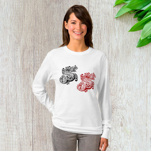 Vintager Verzierter Letter-S-Monogramm T-Shirt